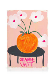 Britty Flynn - Orange Vase Canvas print