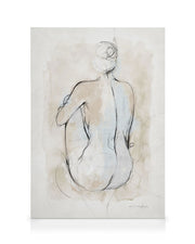Abstract Body Sketch No1 Canvas print