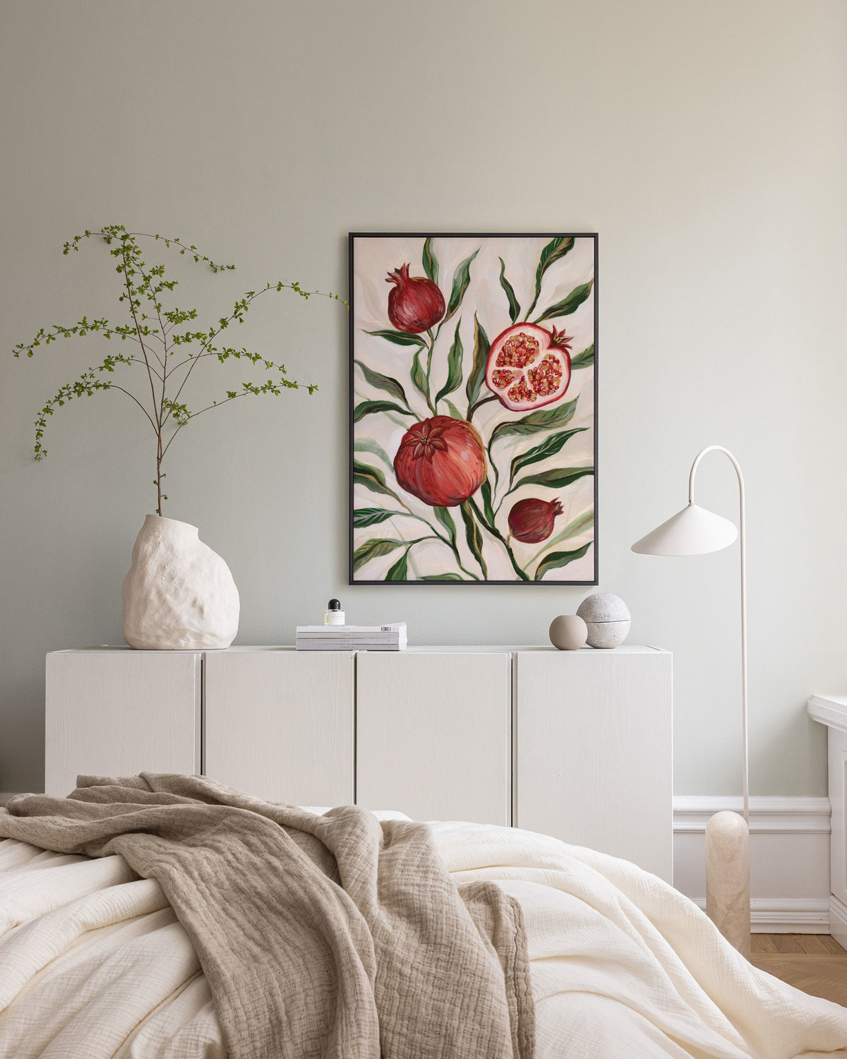 Gilded Pomegranate Canvas print