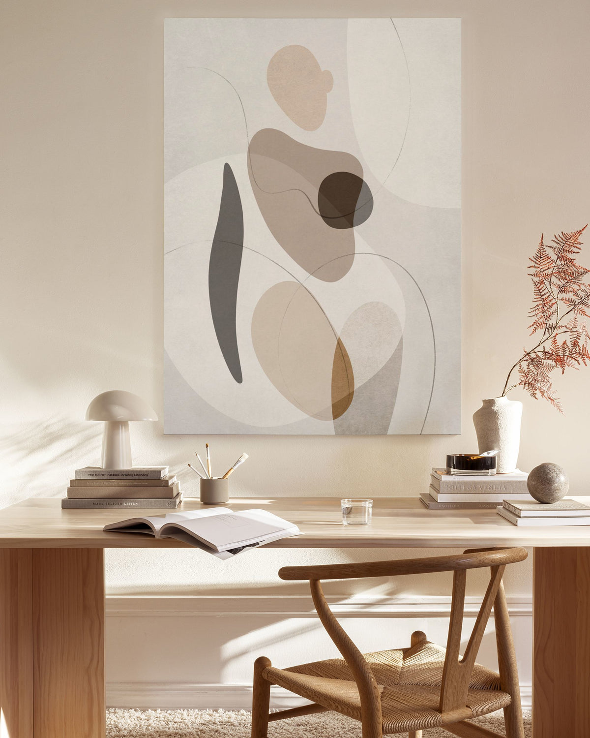 Organic Shapes Figure No2 Canvas print