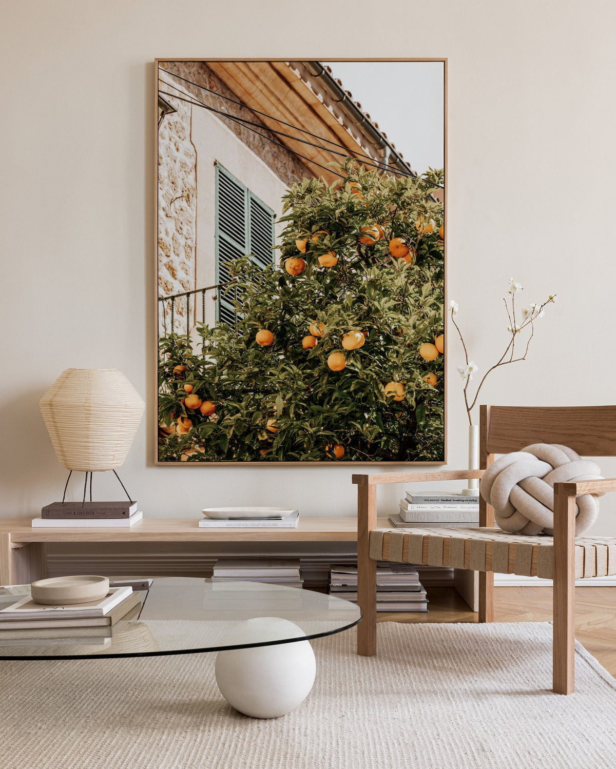 Oranges In Garden Canvas print