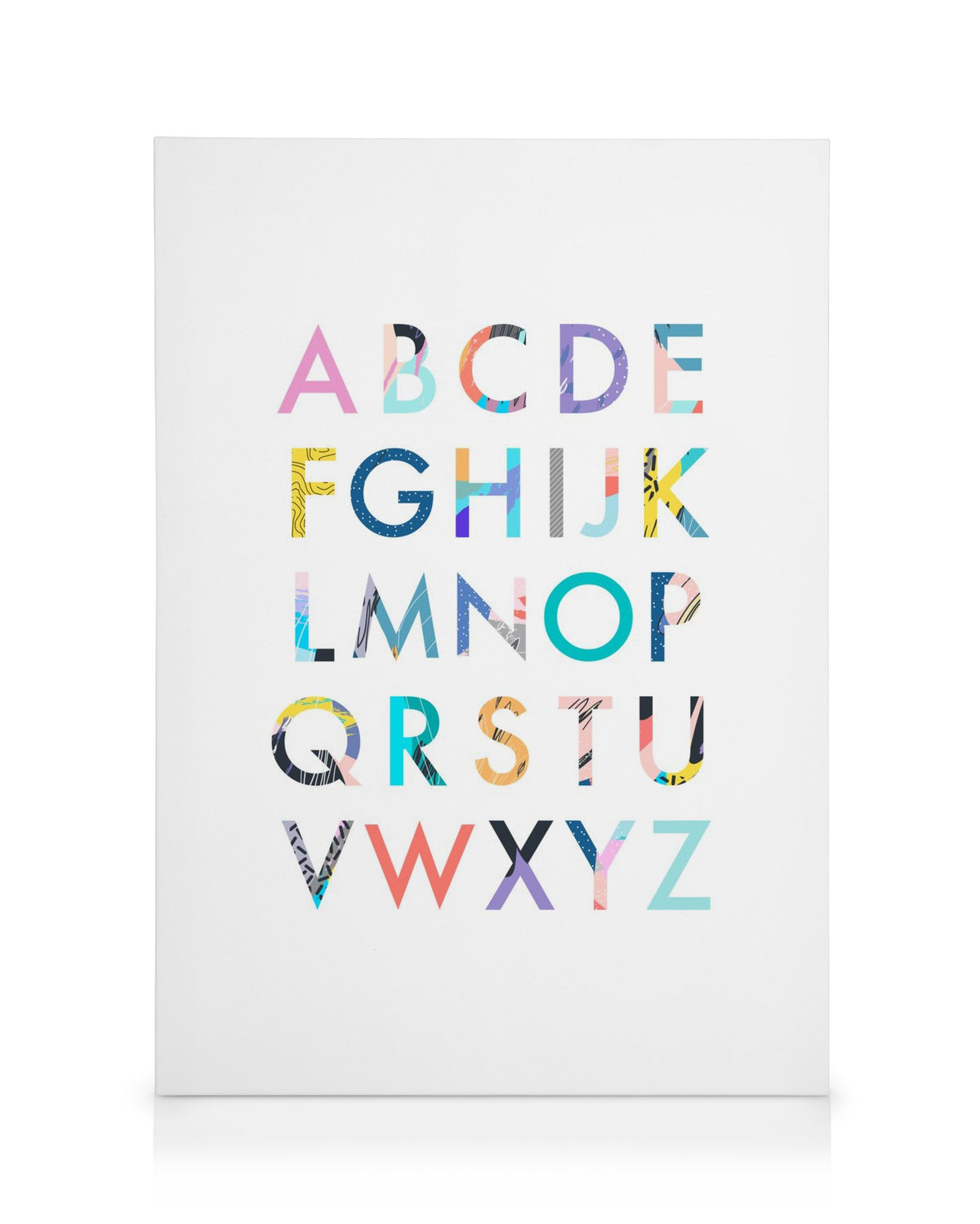 Color Alphabet Canvas print