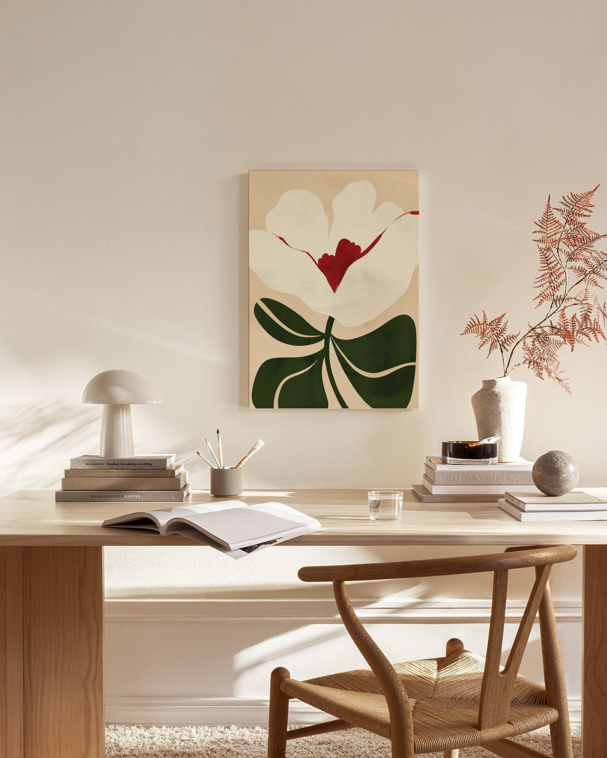 Illustrated Floral Canvas print