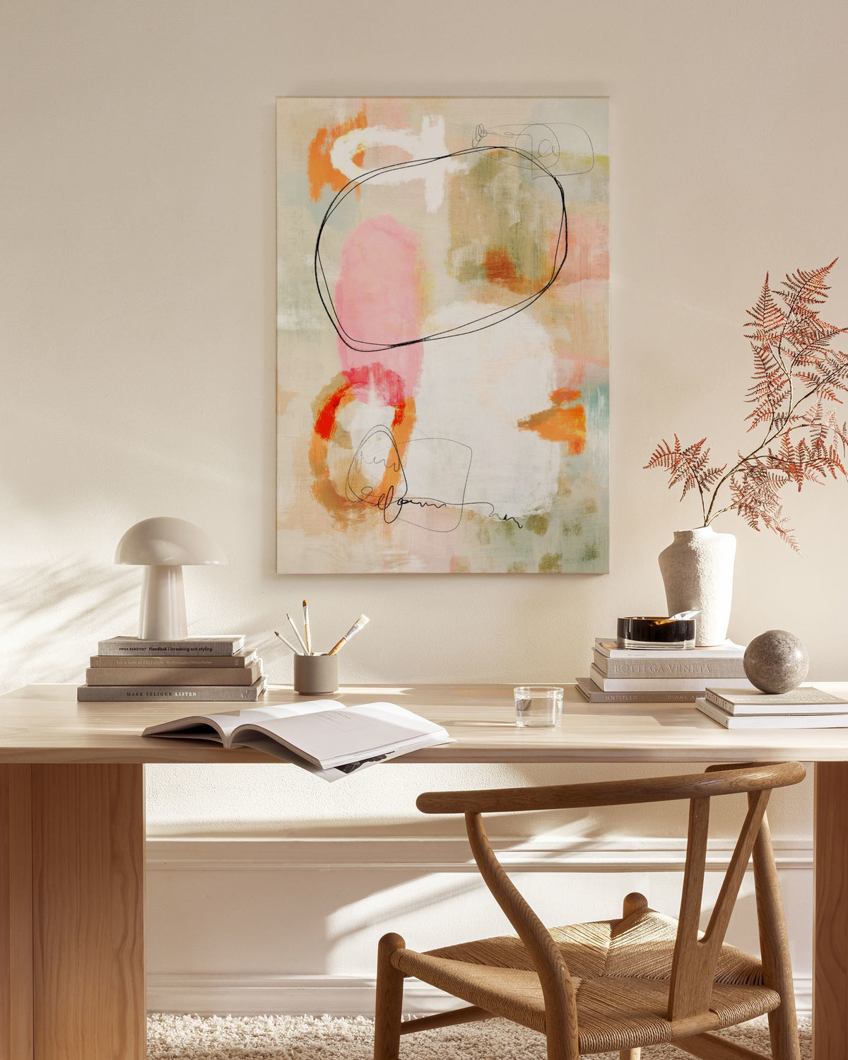 Pastel Abstract No2 Canvas print