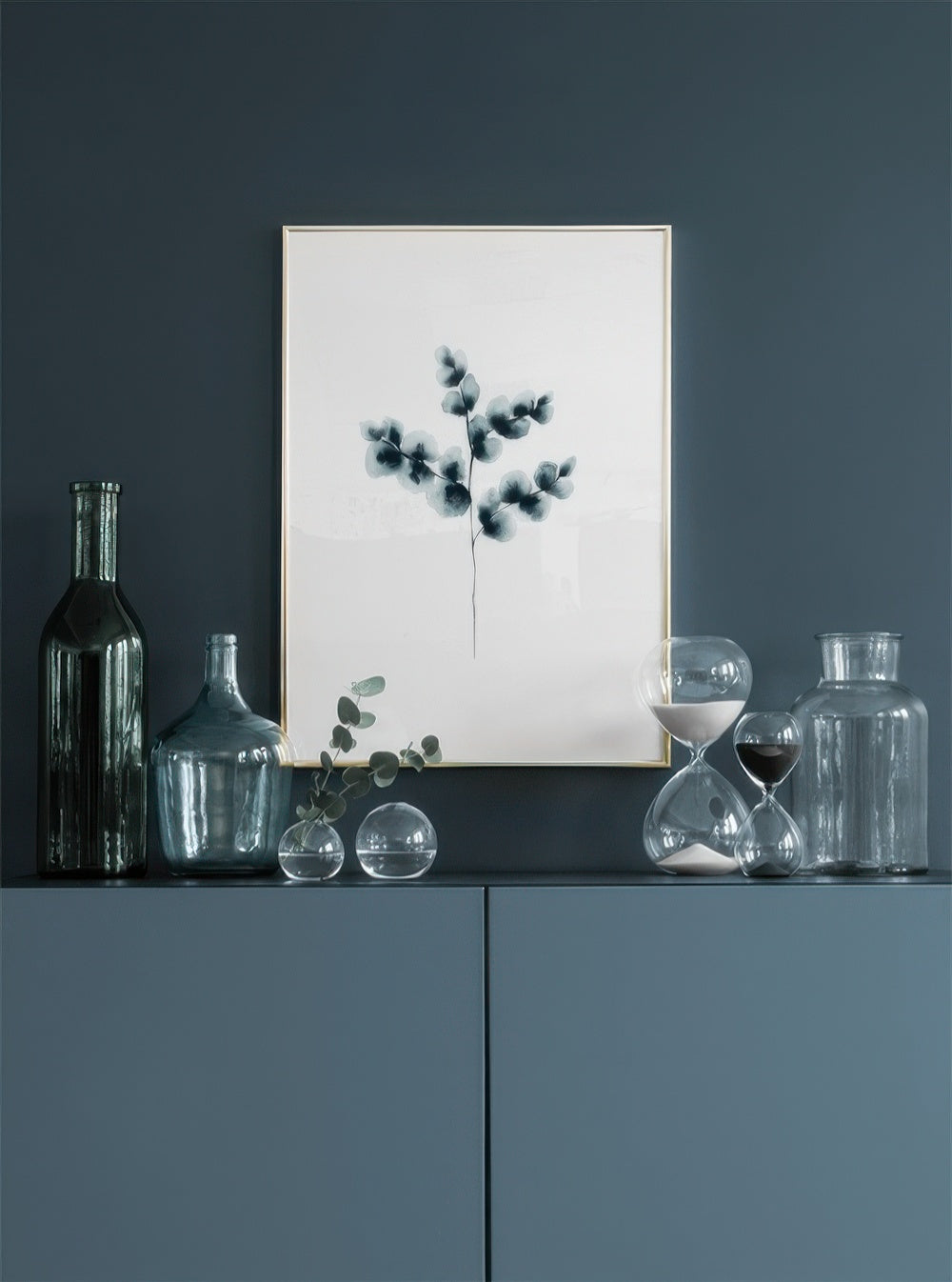 Cotton Plant Blue, Print