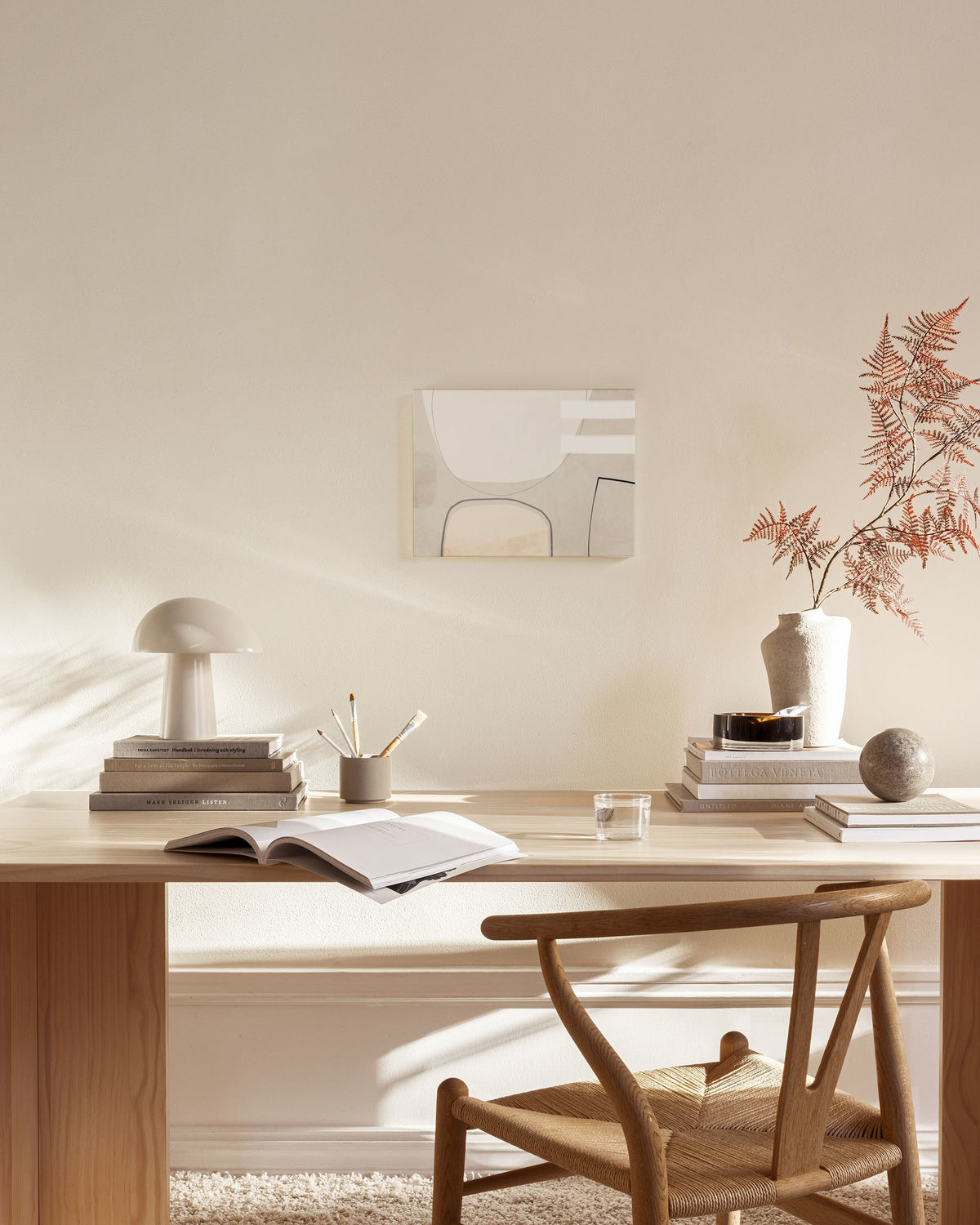Beige Balance Canvas print
