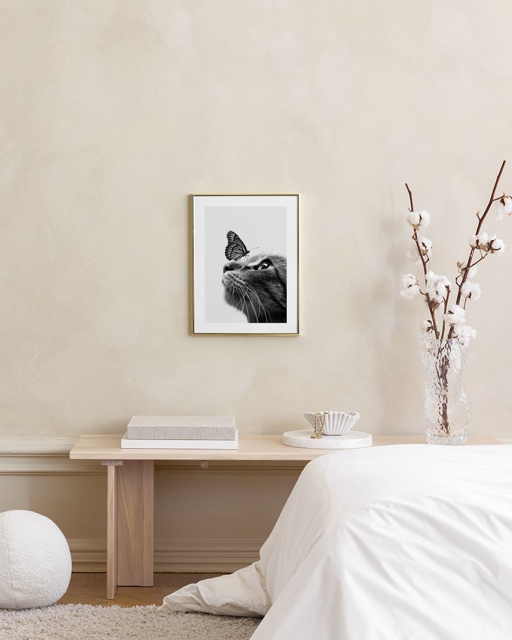 Butterfly Cat Print