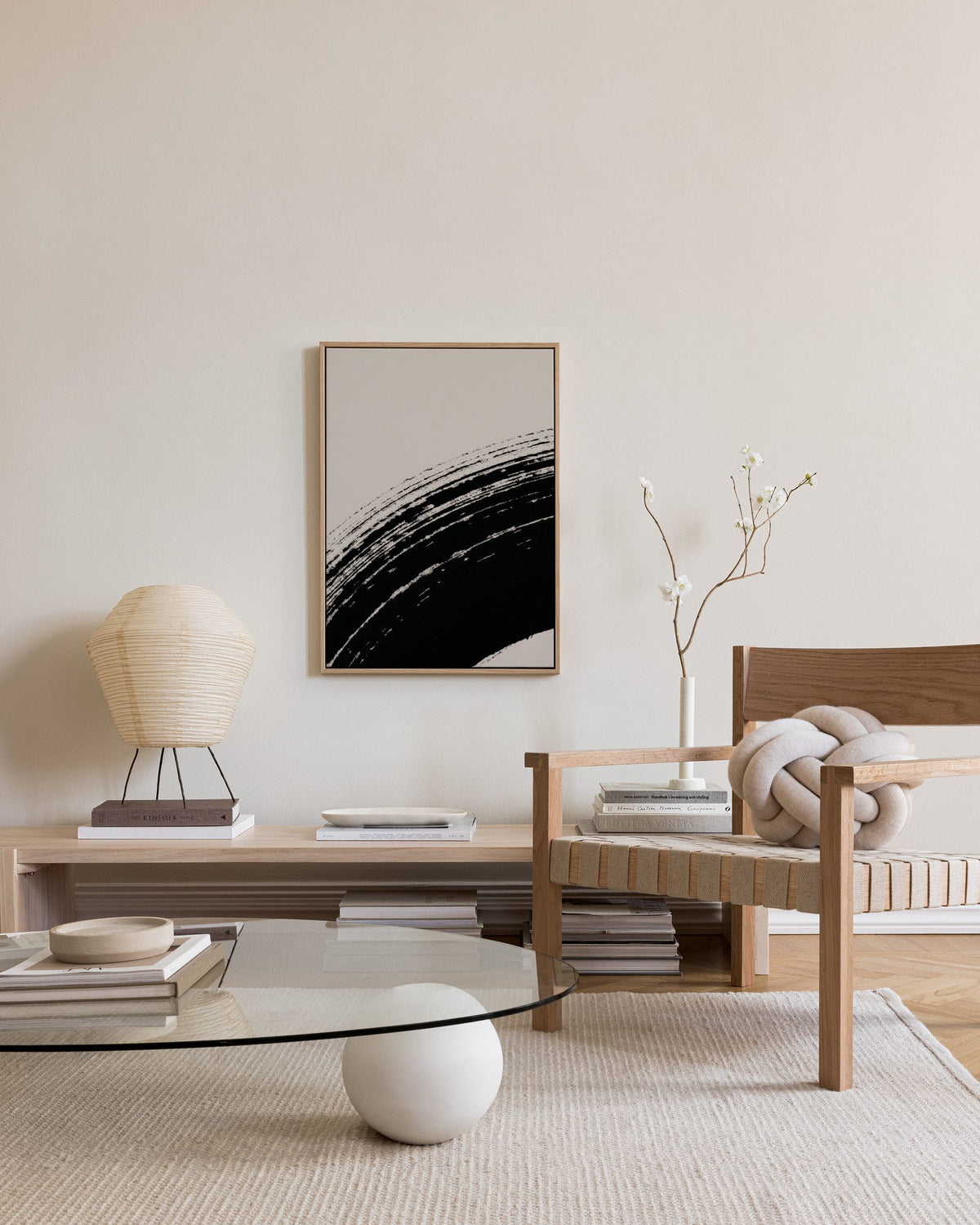 Zen Curves No3 Canvas print