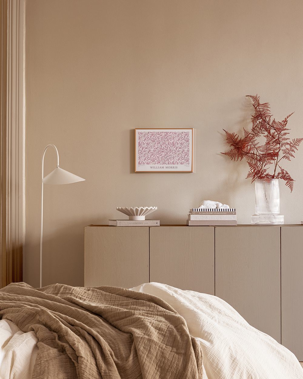 William Morris - Willow Bough Pink Landscape Print