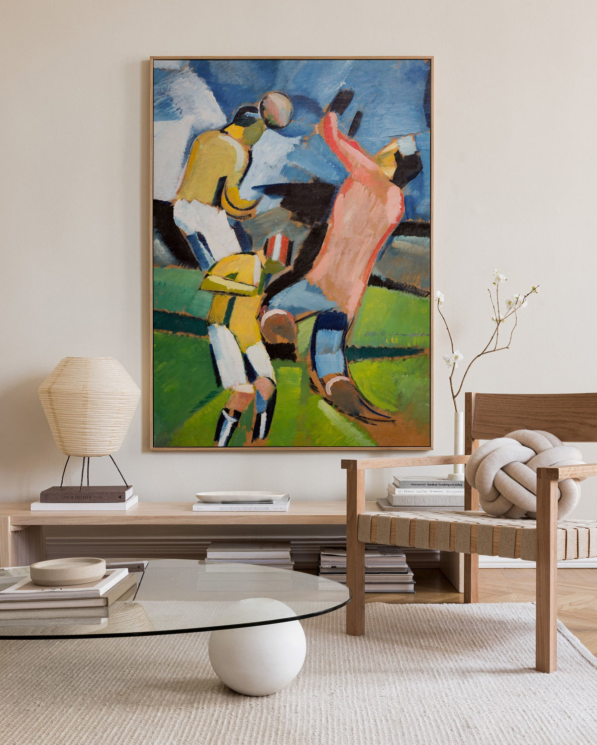 Harald Giersing - Football Players Canvas print