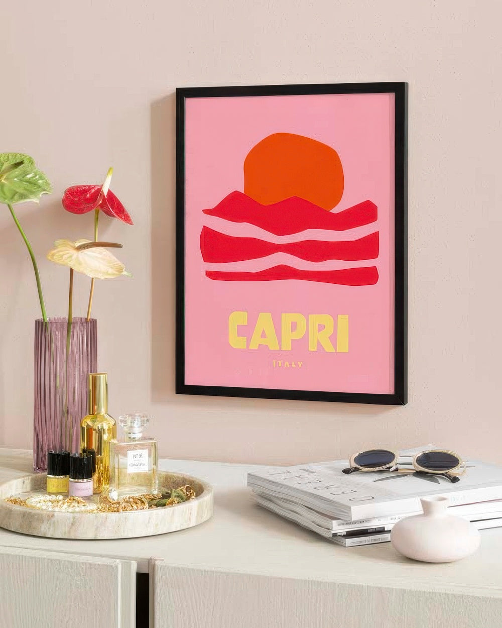 Graphic Capri Print