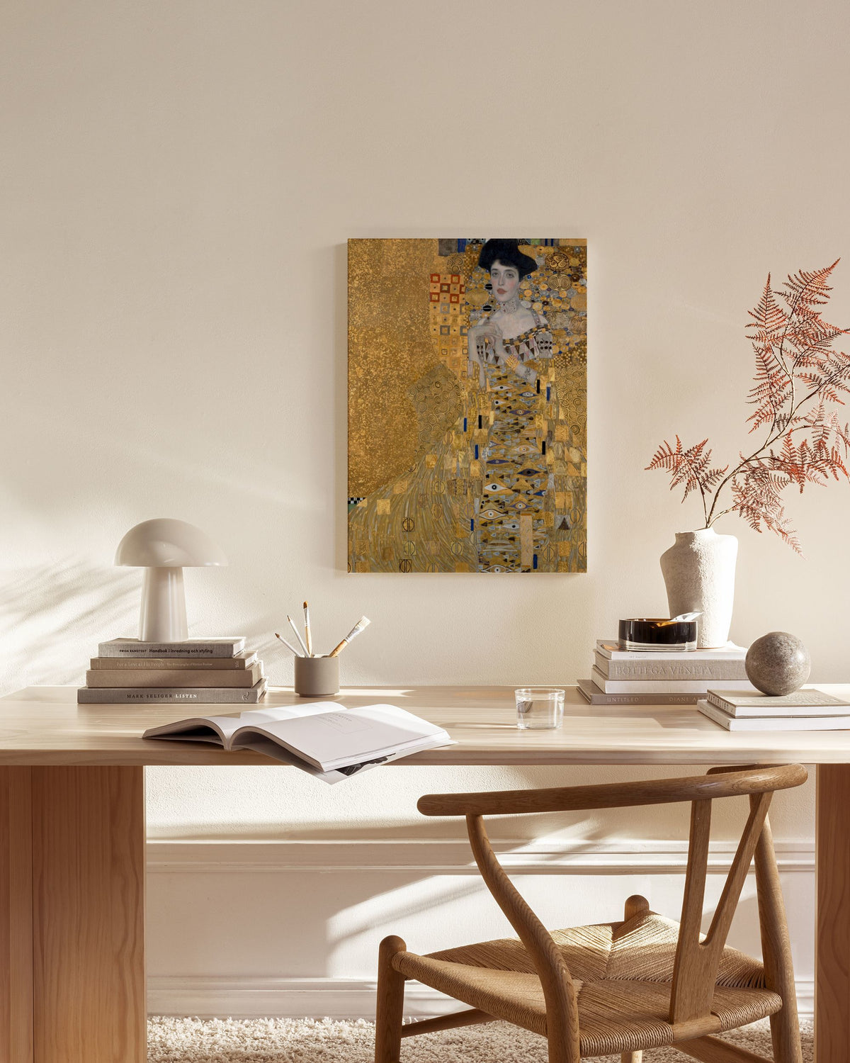 Gustav Klimt - Portrait of Adele Bloch-Bauer I Canvas print