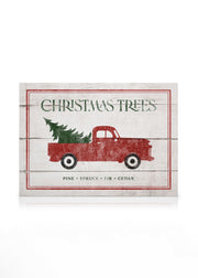 Vintage Holiday Sign Canvas print