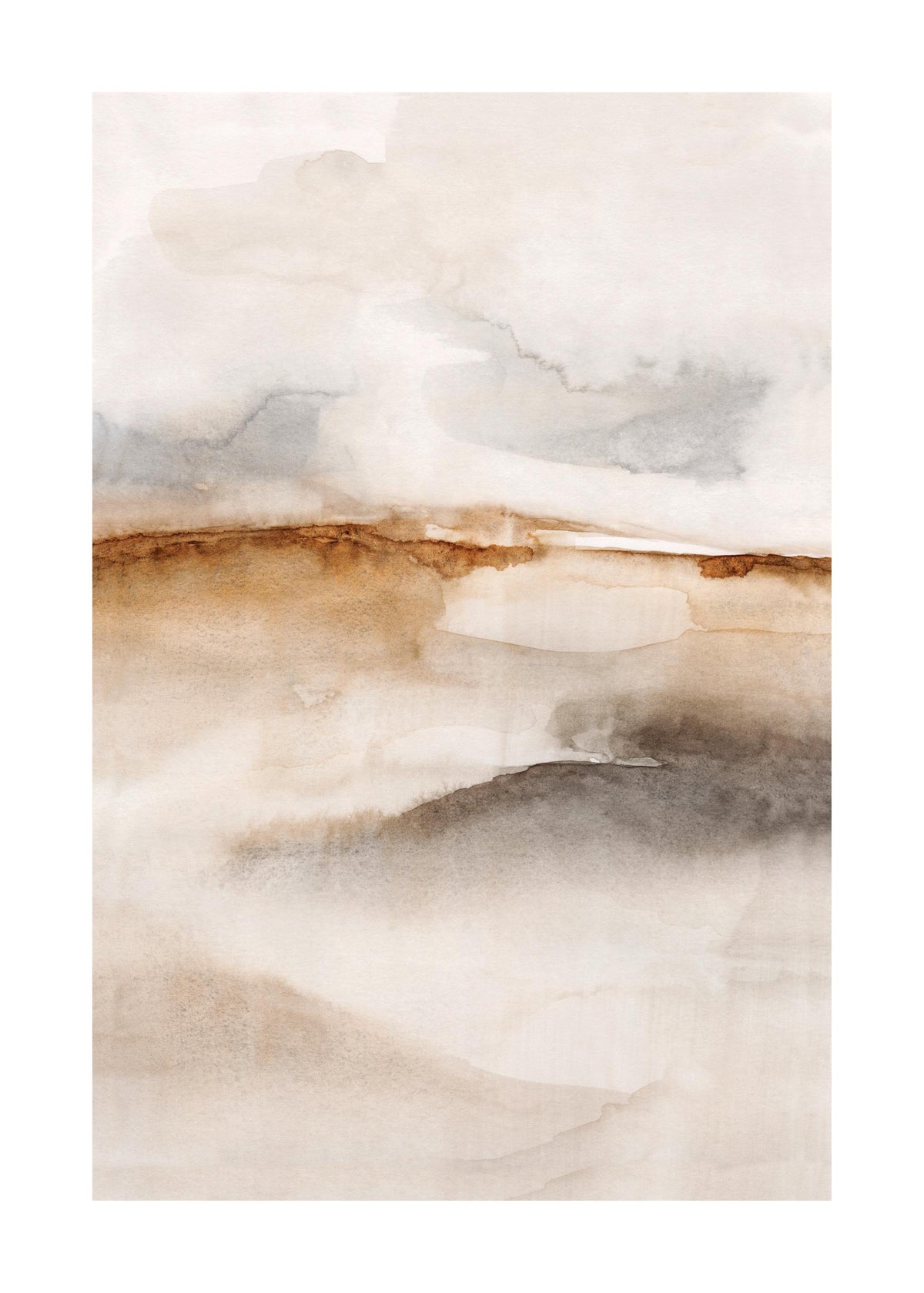 Neutral Watercolor No2 Print