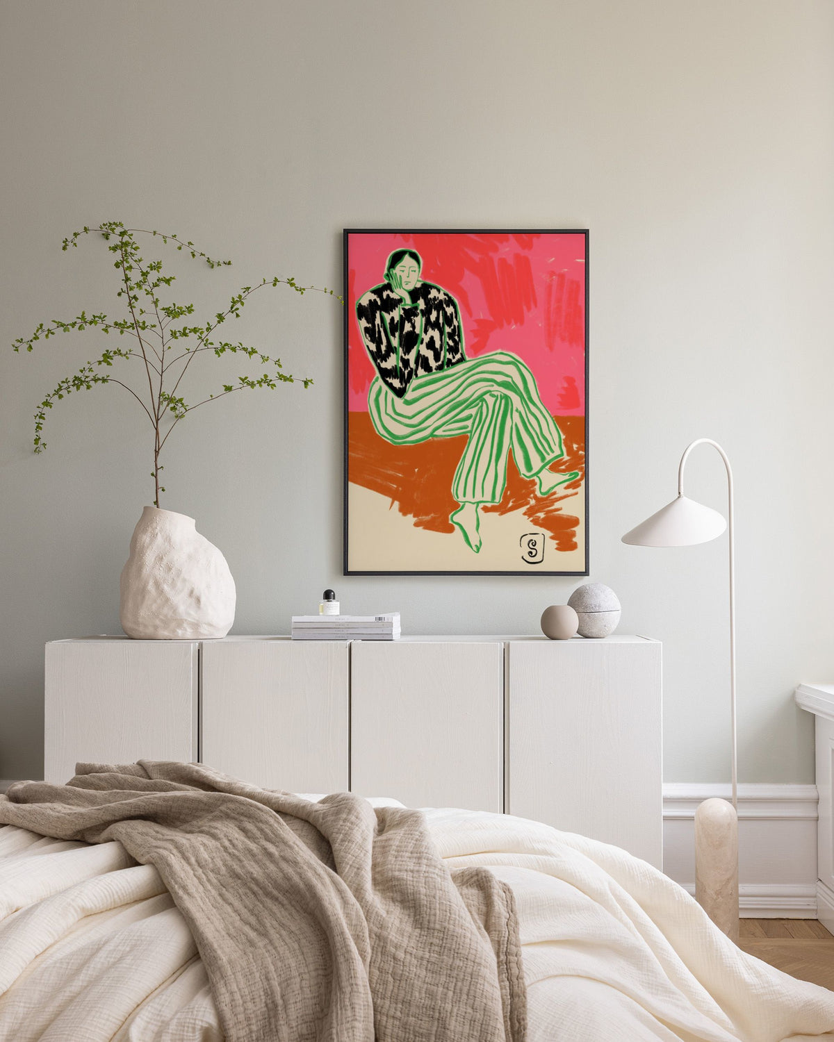 Sandra Poliakov - Calm Woman Portrait Canvas print