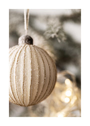 Golden Bauble Print
