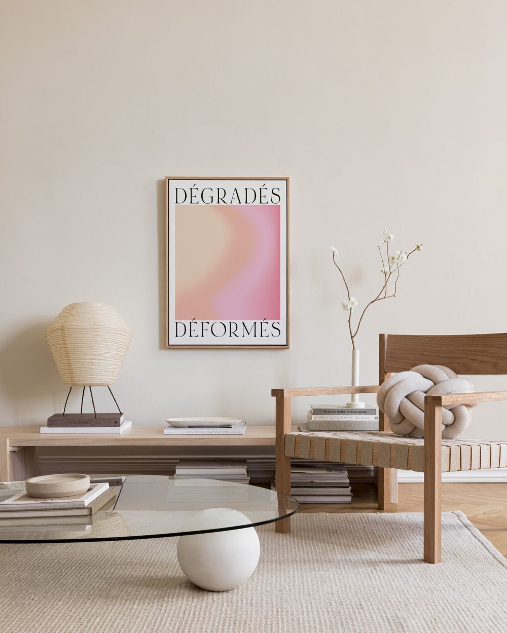 Distorted Gradients No1 Canvas print