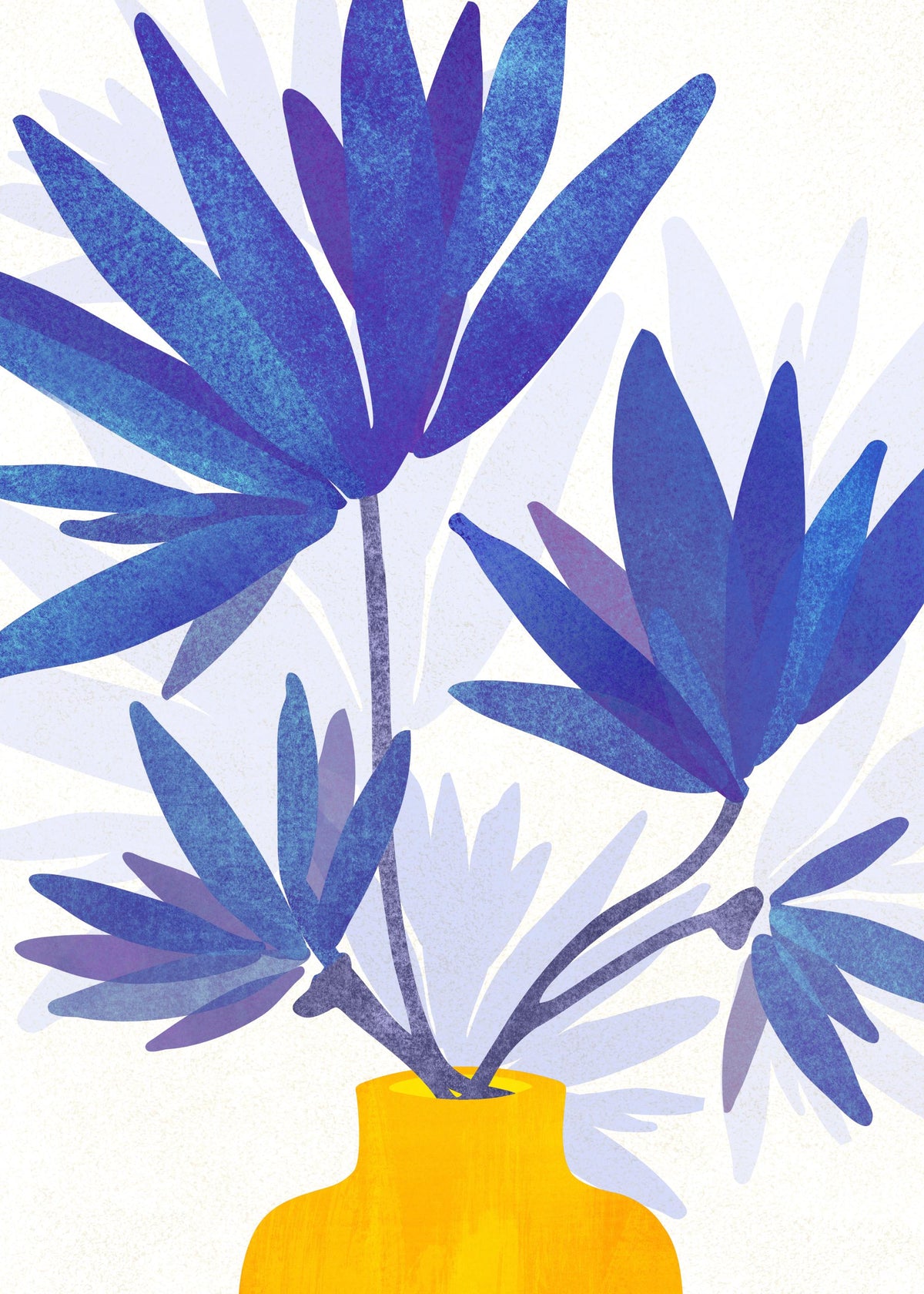Kristian Gallagher - Indigo Blooms Print