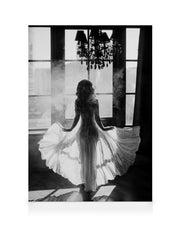 White Dress Canvas print