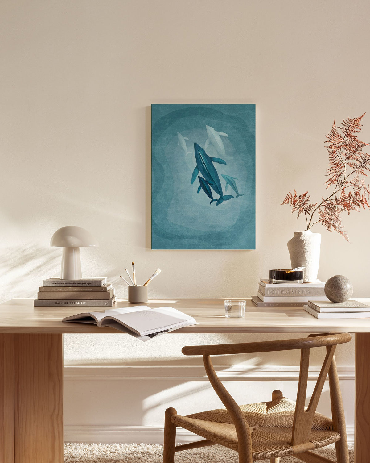 Whales Family Canvas print