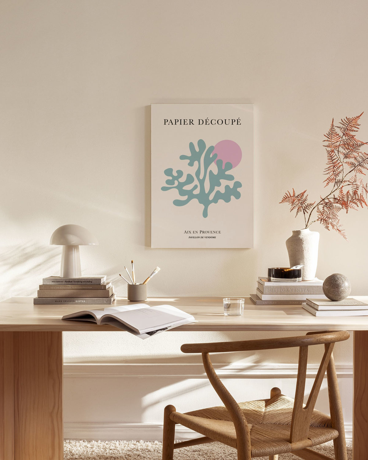 Papier Decoupe No2 Canvas print