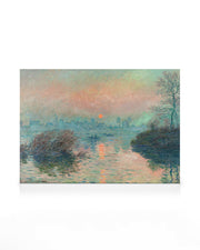 Monet - Sunset on the Seine at Lavacourt Canvas print