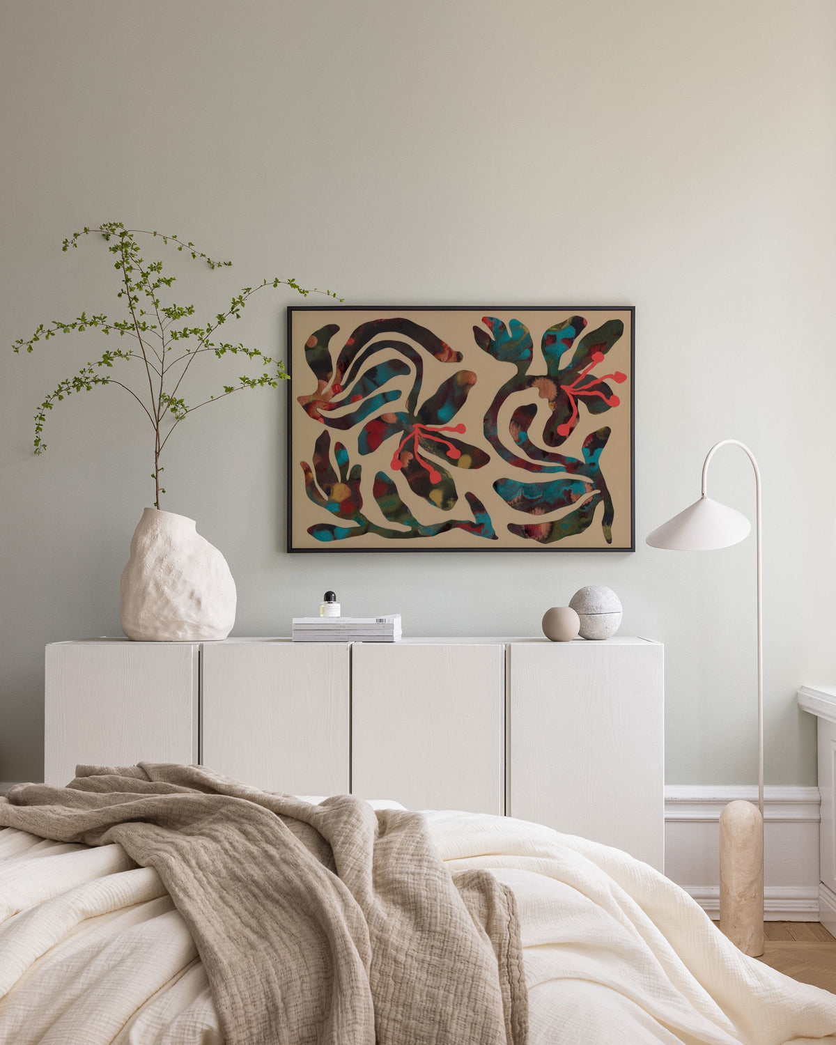 Marbled Garden Canvas print