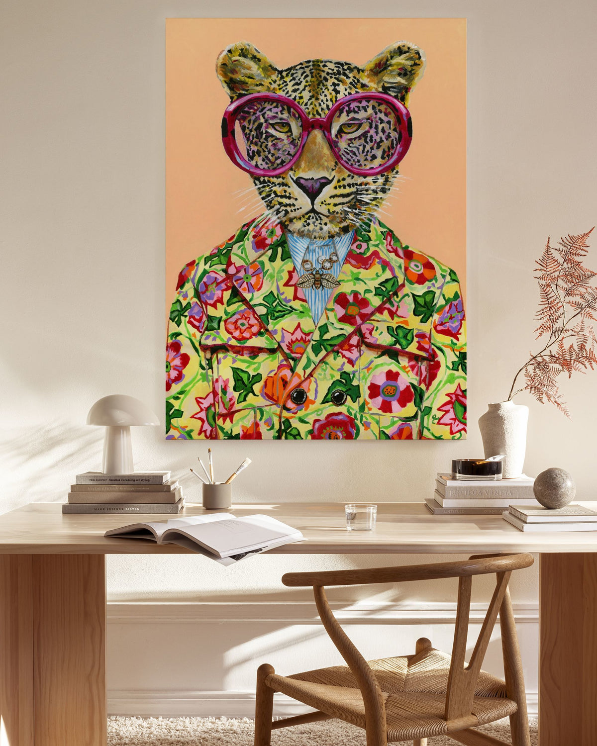 Heather Perry - Artsy Leopard Canvas print