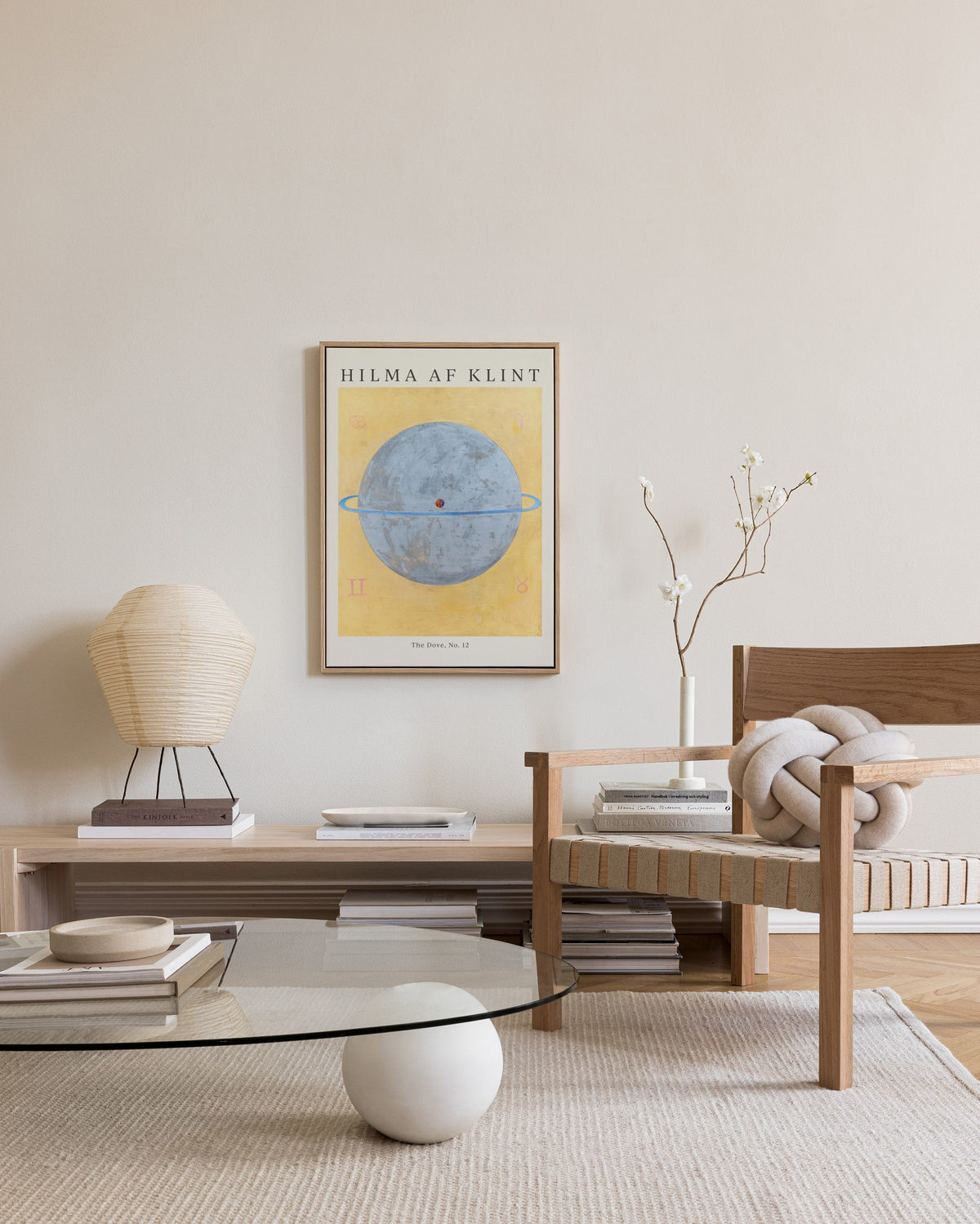 Print - The Dove No.12 by Hilma af Klint Καμβάς