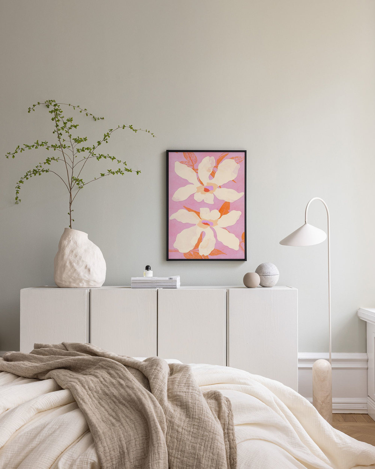 Floating Flowers Canvas print