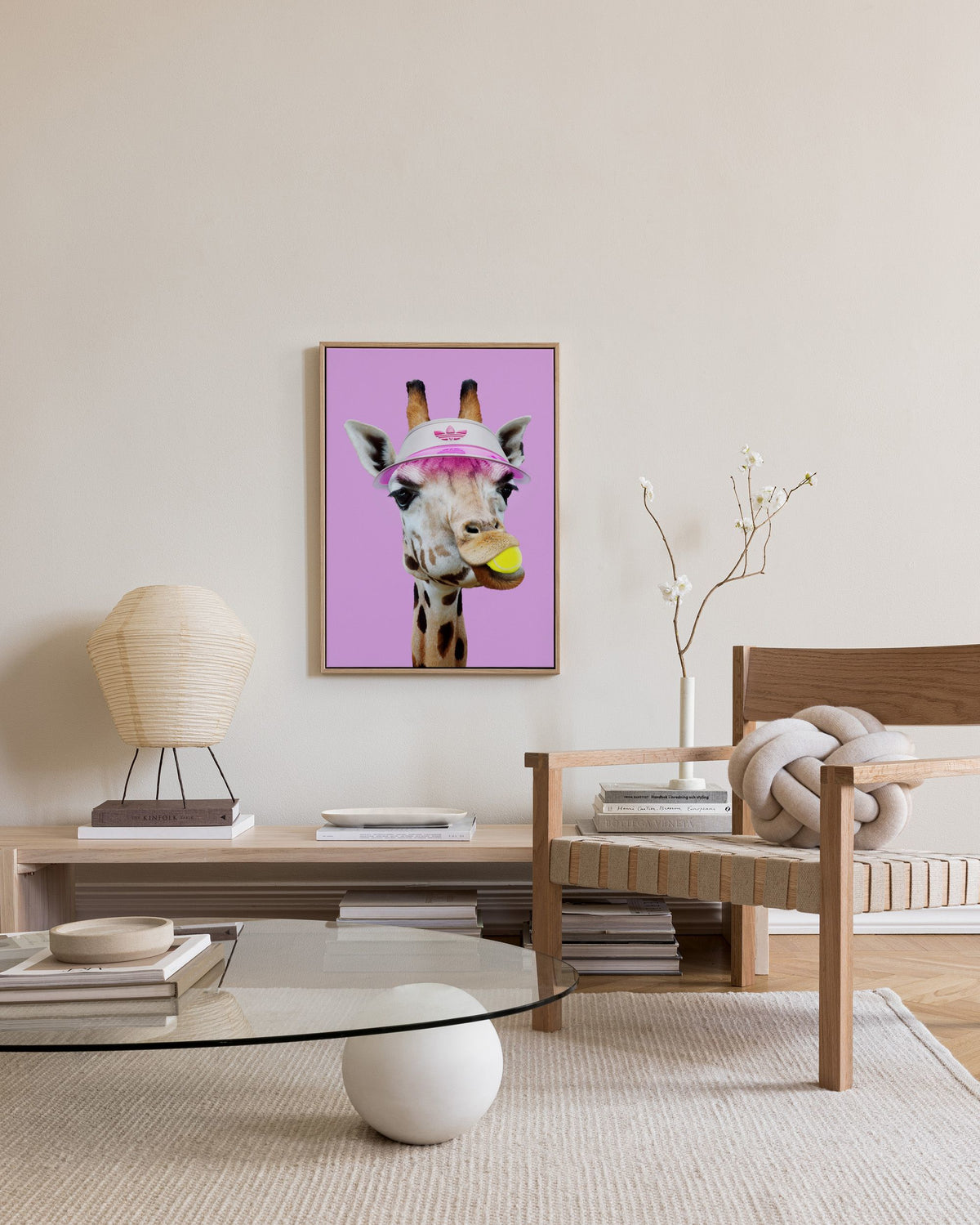 Jonas Loose - Tennis Giraffe Canvas print