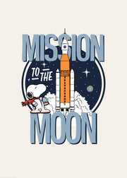 Snoopy Mission to the Moon Print