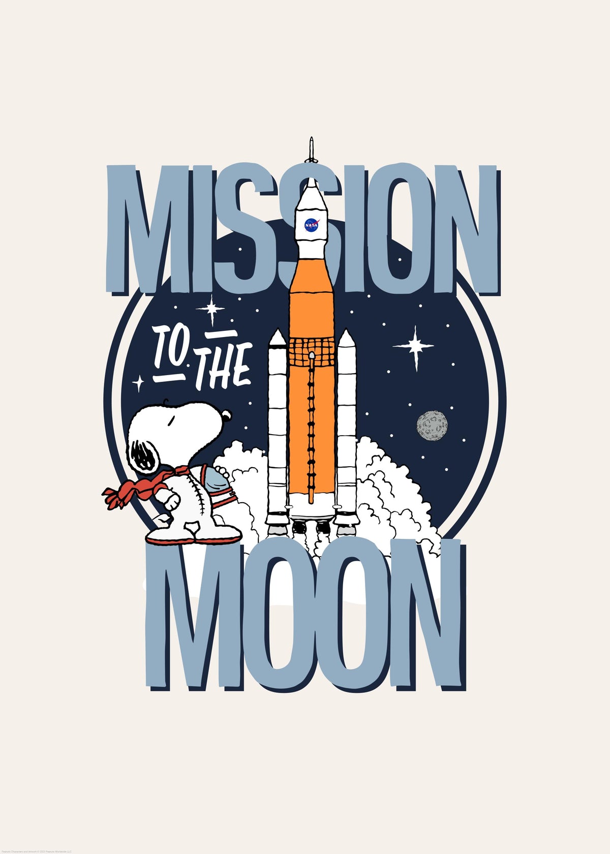 Snoopy Mission to the Moon Print