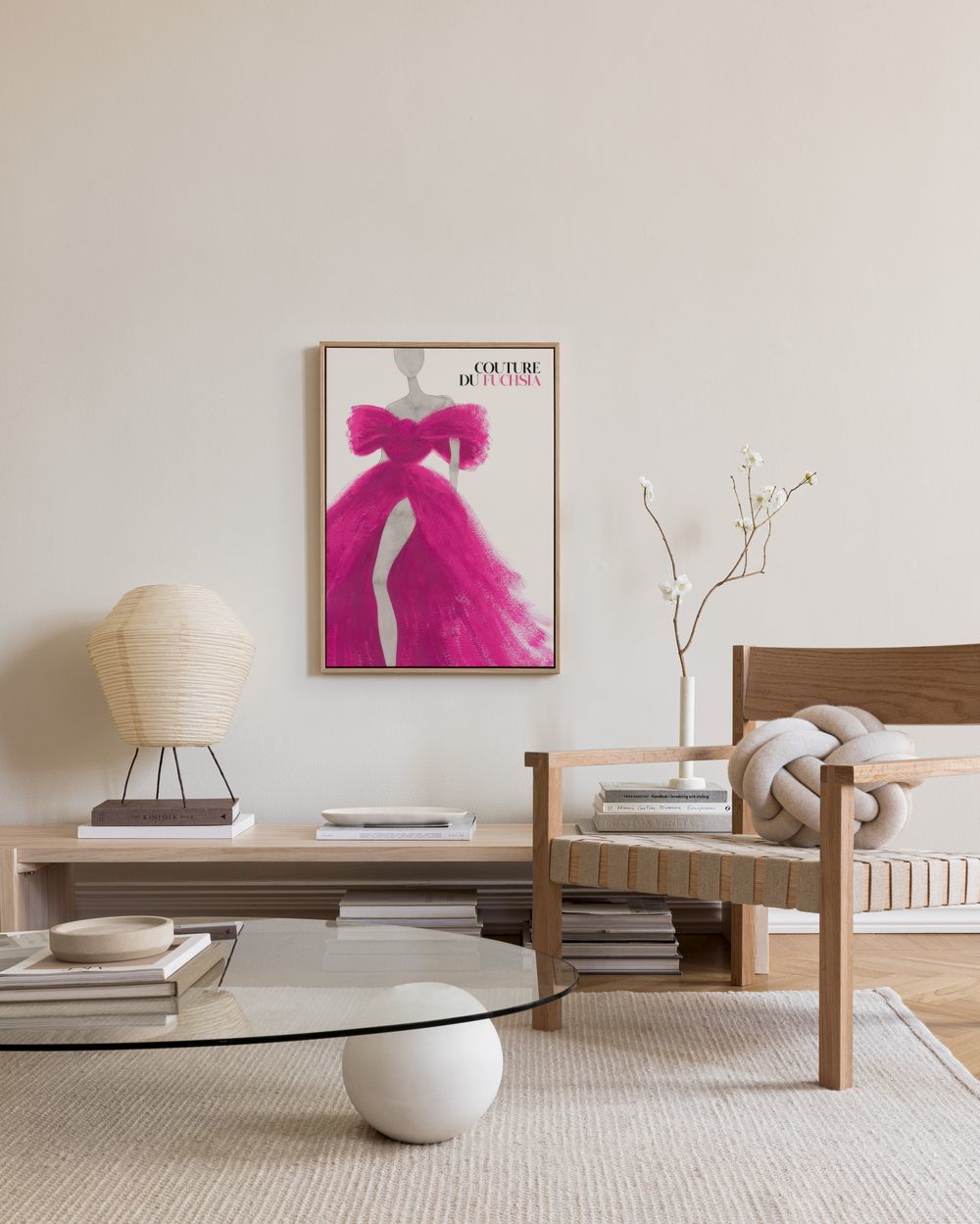 Couture du Fuchsia Canvas print