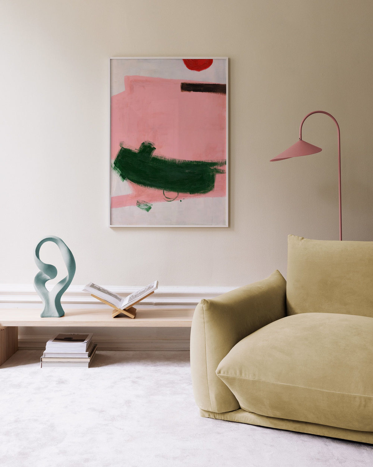 Green Strokes Print