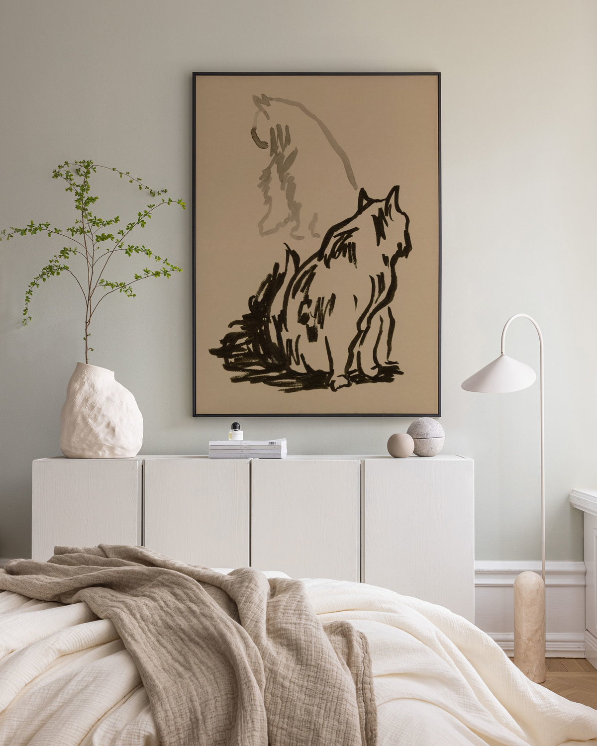 Study of Cat Canvas print