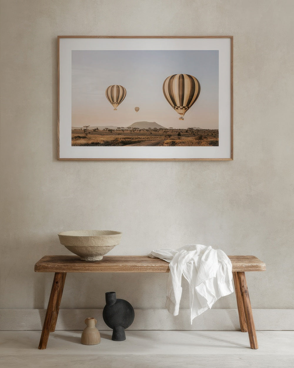 Air Balloons Over Serengeti Print