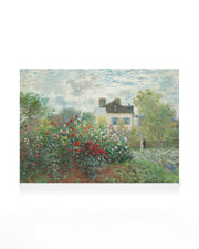 Monet - A Corner of the Garden with Dahlias Canvas