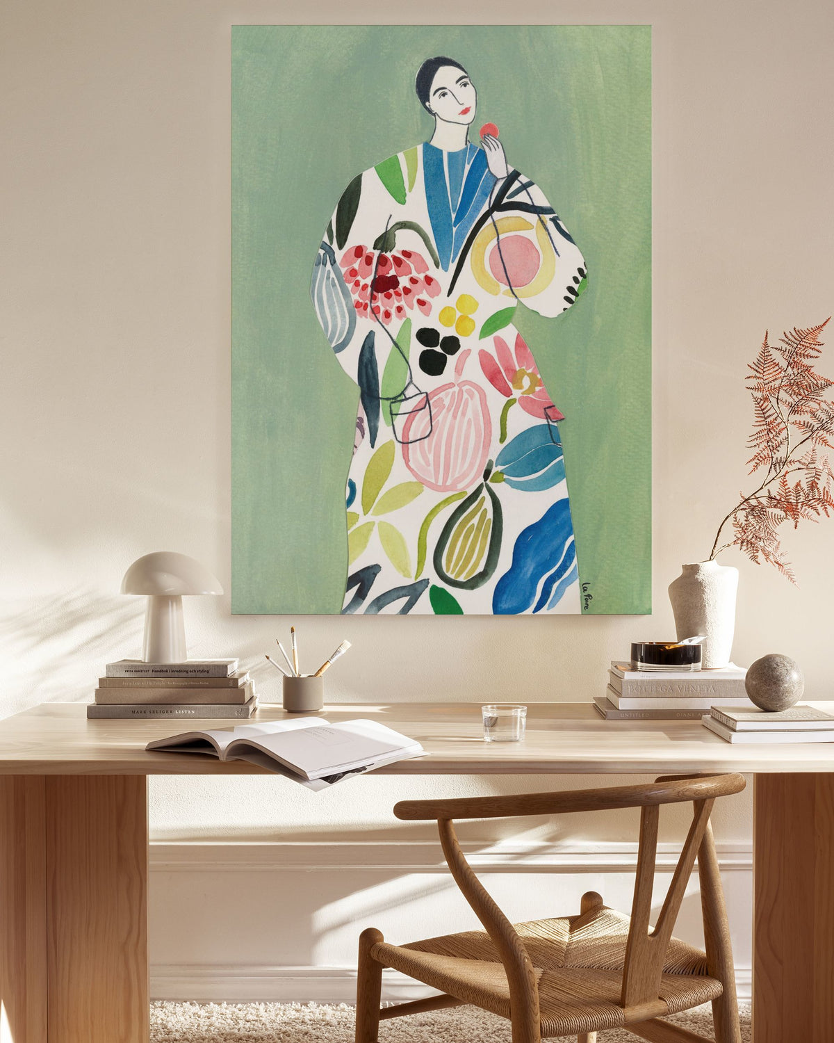 Pear Coat Canvas print