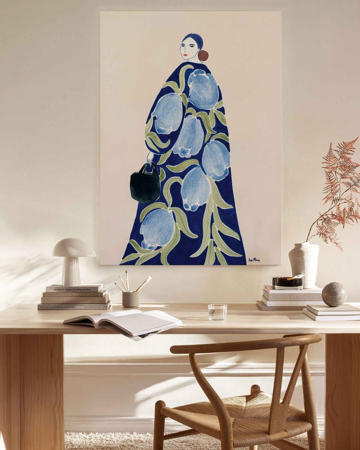 La Poire - Turquoise Coat Canvas print