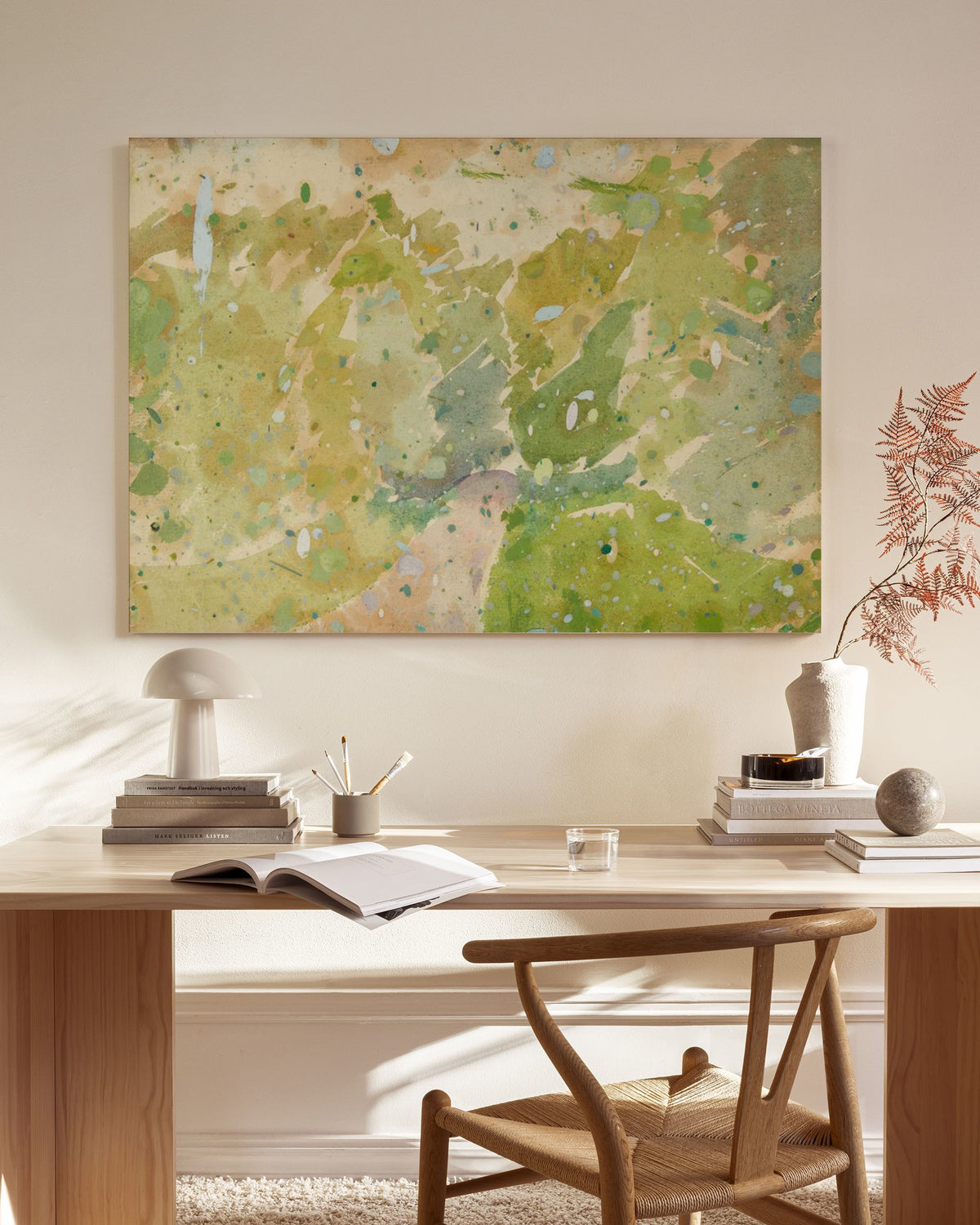 Edvard Weie - Color Study for Road through the Forest Canvas print