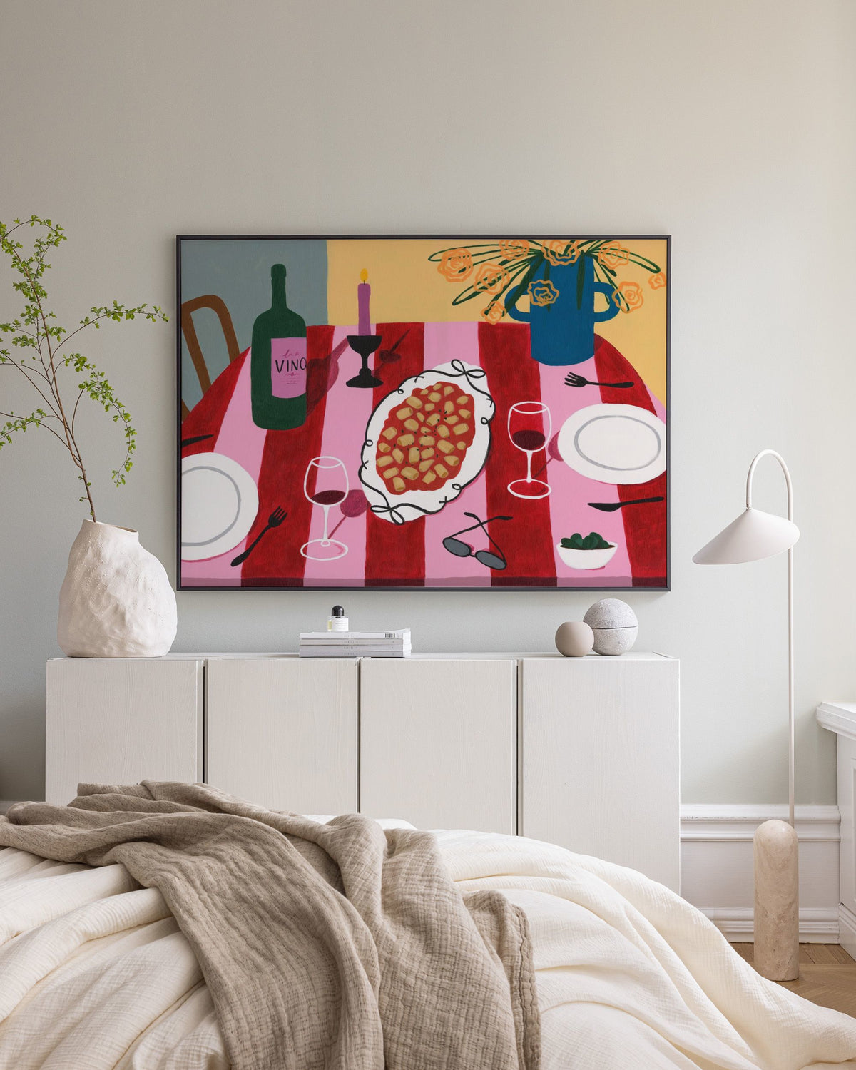 Girl Dinner Canvas print