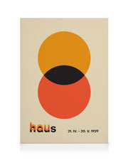Bauhaus Circles Canvas print