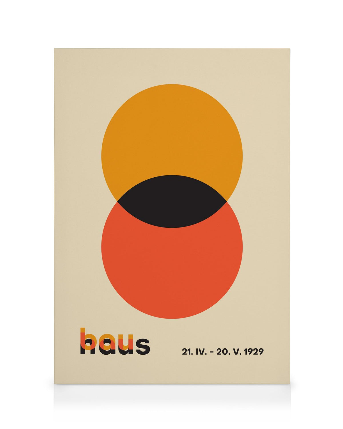 Bauhaus Circles Canvas print