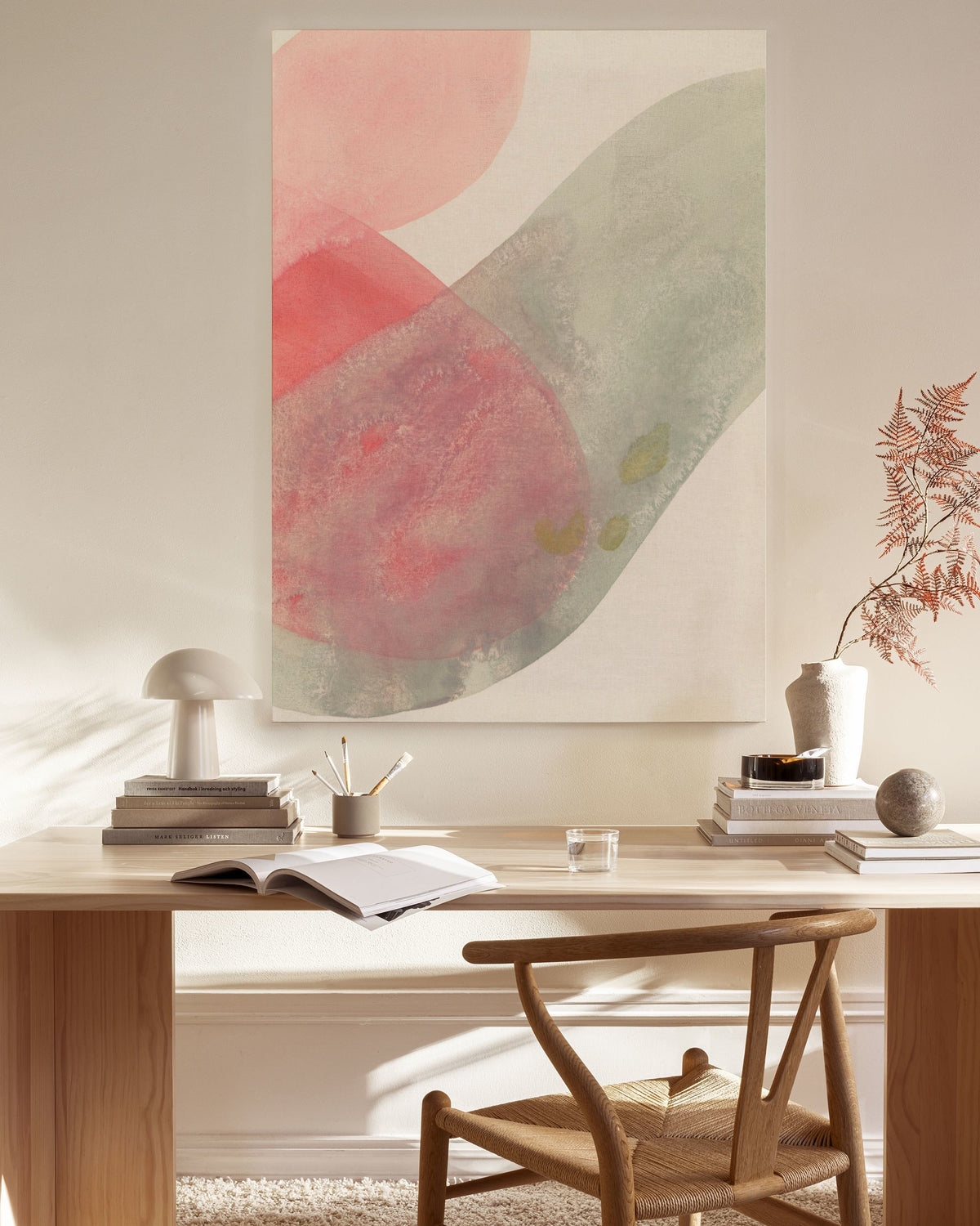 Flowy Forms No2 Canvas print
