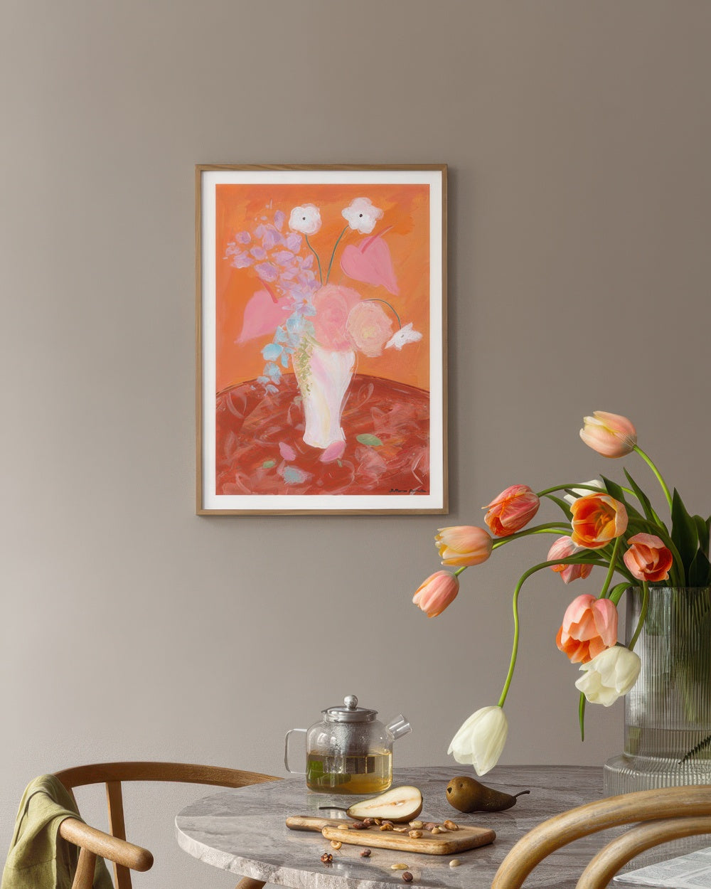 Katharina Puritscher - Orange Bloom Print