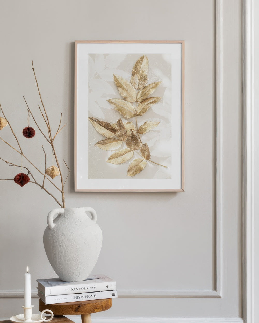 Golden Leaves No2 Print