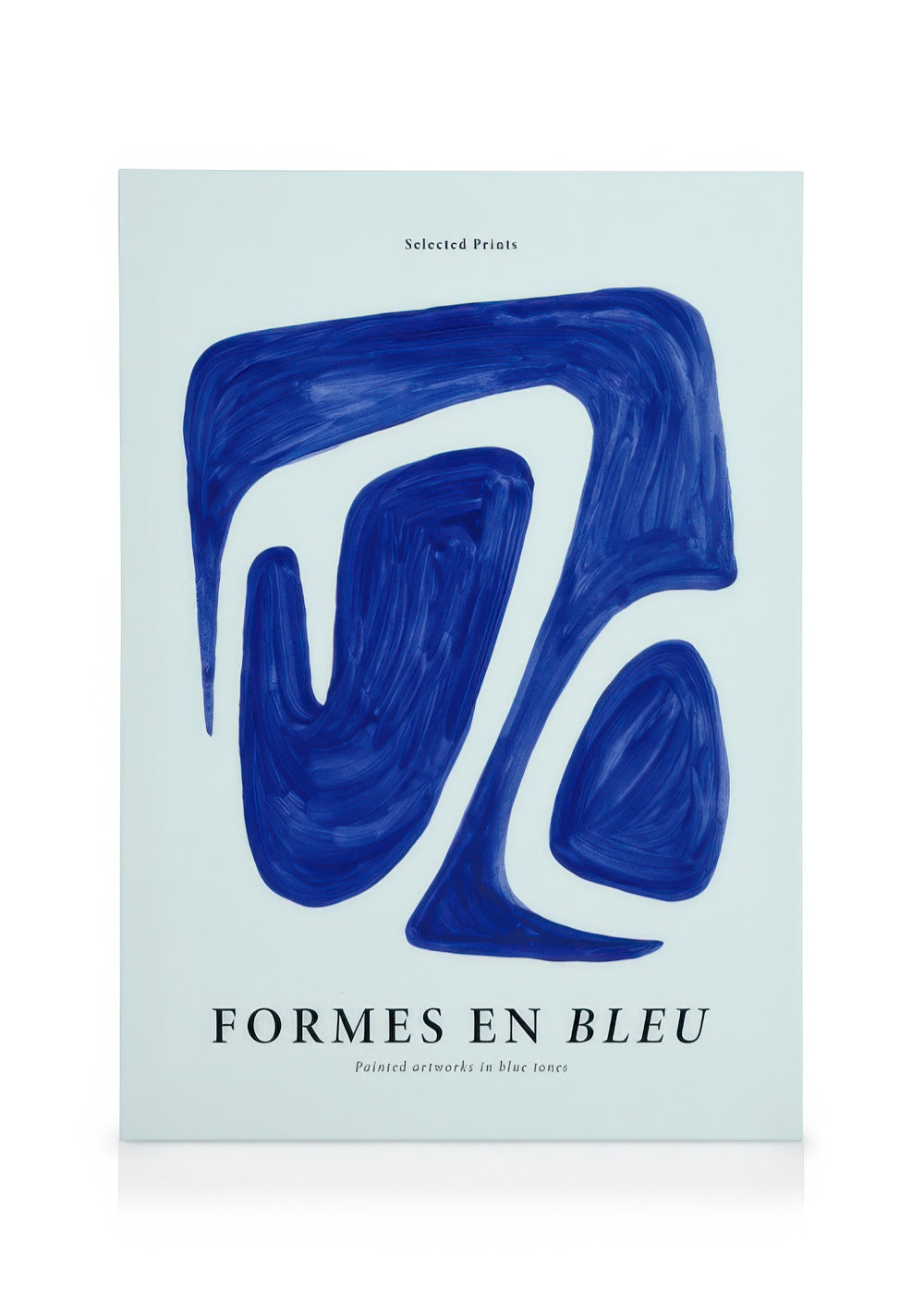 Formes en Bleu No2 Canvas print