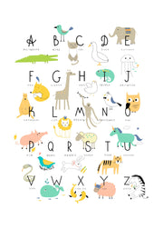 Animal Alphabet Print