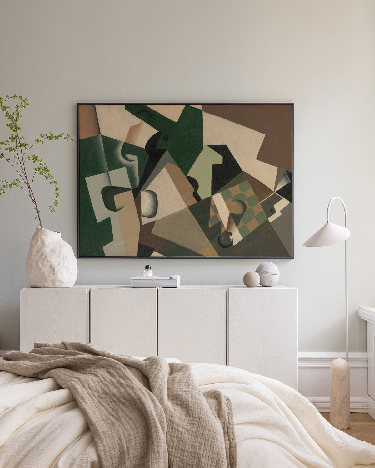 Juan Gris - Glass and Checkerboard Canvas print